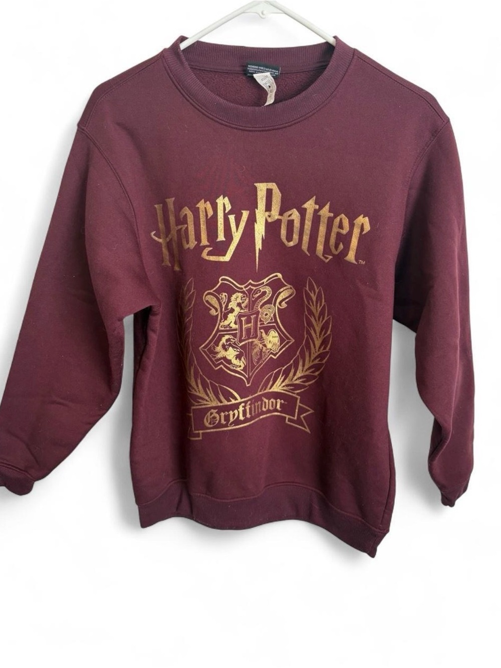 Harry Potter Gryffindor Maroon Crewneck Sweatshirt - Licensed Fan Pullover